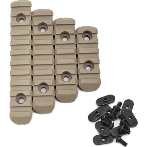 4 pcs/set Tactical Airsoft Polymer Picatinny Rail Cover M-LOK for MOE Handguard Laser Scope Hunting Gun Accessories Hand Guard