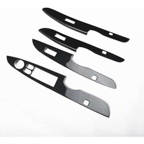 For Hyundai Rena 2010-2014 LHD Car Window Lift Switch Panel Cover Trim Styling Auto Moldings 4pcs