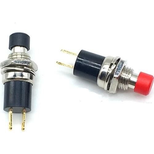 5Pcs PB05A 7mm ON-OFF Maintained 2Pin 1NO SPST Mini Push Button Switch