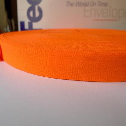 50 Yards 1" 25mm Orange Elastic Bands For Underwear