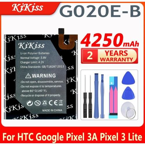 KiKiss 4250mAh G020E-B Replacement Battery For HTC Google Pixel 3A Pixel 3lite Pixel 3 Lite