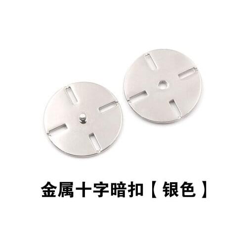 Free shipping 12pcs/lot Silver Metal Cross hidden stealth high quality anti-walking clothes wool overcoat lady snaps button