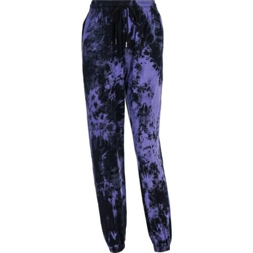 Harlan Pants Womens Spring/Summer 2021 Tie-Dyed High-Waisted Trousers New Trend Casual Sports Trousers Loose Street Style