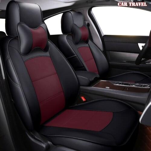 CARTRAVEL Custom leather car seat cover for PEUGEOT 206 207 301 307 408 308 308S 508 3008 2008 4008 5008 car seats protect