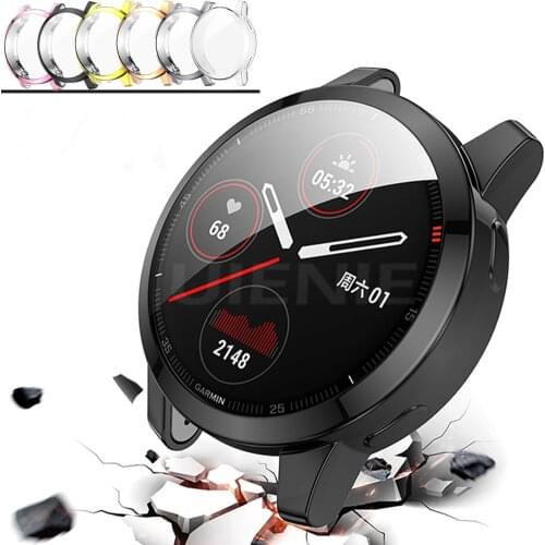Screen Protector Case Frame for Garmin Venu 2 2s/Vivoactive 4 4s TPU Plating All-Around Cover Protection Cases Shell Accessories
