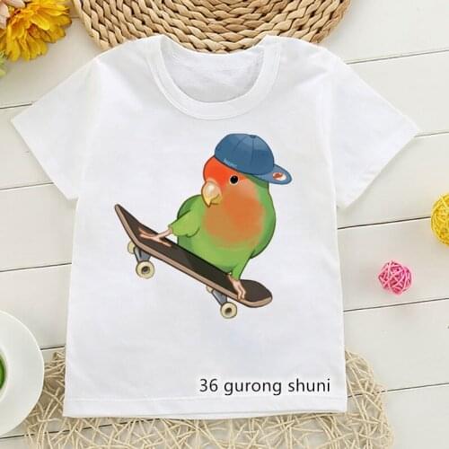 T-shirt for boys/girls funny bird love scooter graphic kids tshirt casual boys/girls all-suitable clothes toddler baby tshirt
