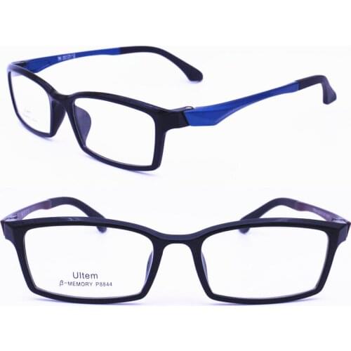 Hotsale 8844 unique shape full-rim with silicone nose pad ultra lightweight ULTEM prescription glasses frames for men