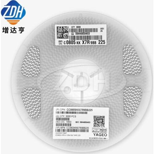 200pcs/ceramic capacitor 2012 0805 3.6PF 50V 100V 3.6P NPO ±0.25PF