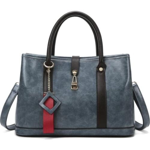Khamezoa 2021 retro handbag new large-capacity bag pu handbag wine red women black bags business lady red backpacks