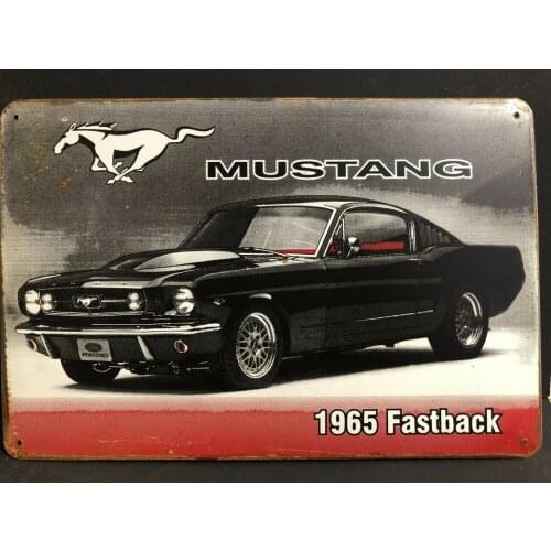Mustang Car Vintage Sign Metal Garage Sign Man Cave Decor Iron Plate Paintings Bar Cafe Metal Plaques