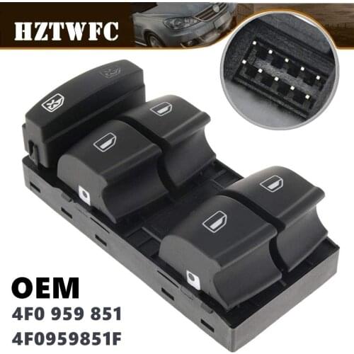 New 4F0959851 Master Window Control Switch Button 4F0959851F For Audi A6 C6 2006-2007