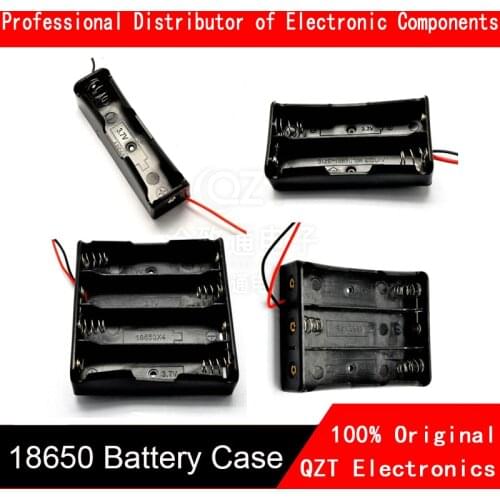 New 18650 Power Bank Cases 1X 2X 3X 4X 18650 Battery Holder Storage Box Case 1 2 3 4 Slot Batteries Container With Wire Lead