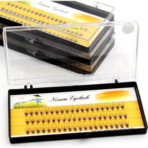 Fashion 60pcs pure handmade fiber false eyelashes 0.07C volume Personal Group Eyelash Grafting Fake eyelashes Free Shipping