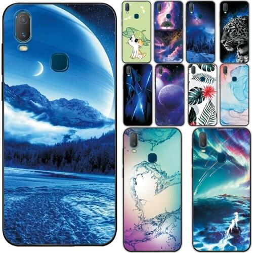 For vivo Y11 2019 Case Fundas on vivo Y11 2019 6.35 inch Soft TPU Silicone Cover For vivo Y11 2019 Scenery Style Phone Case Capa