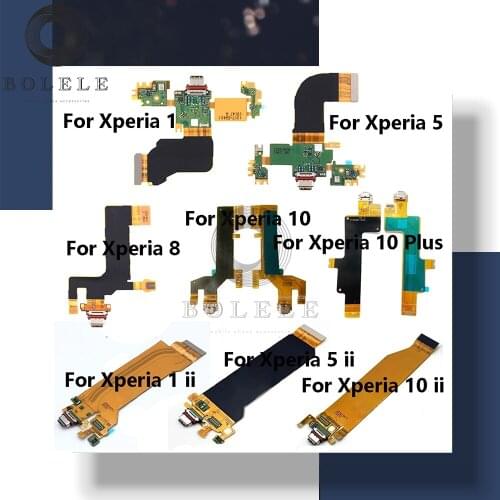 Charge For Sony Xperia 1 5 8 10 Plus + II 1-II 5-II 10-II USB Charge Port Dock Connector Plug Charger Board Charging Flex Cable