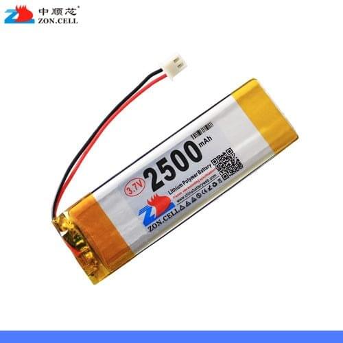 In 2500mAh 352885*2 702785702885 3.7V lithium polymer battery protection board Rechargeable Li-ion Cell