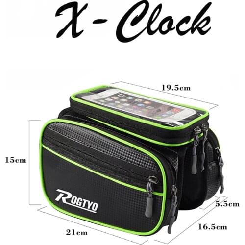 Bicycle Bag Cycling Bike Frame Touch Screen Holder Waterproof Mobile Phone Pouch Shoulder Luggage Tube Head Bicycle Bag