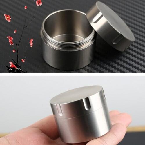 Waterproof Titanium Pill Storage Box Tablets Capsules Holder Bottle Case