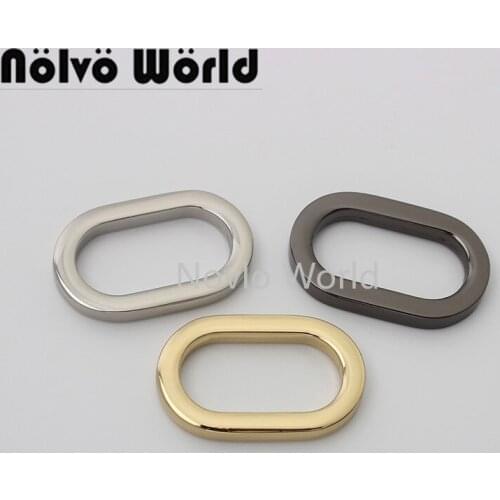 10-50 pieces 6 colors 5 size 19-26-31-38-50 mm inner adjustable round shape O ring buckles for DIY leather bag belt buckle