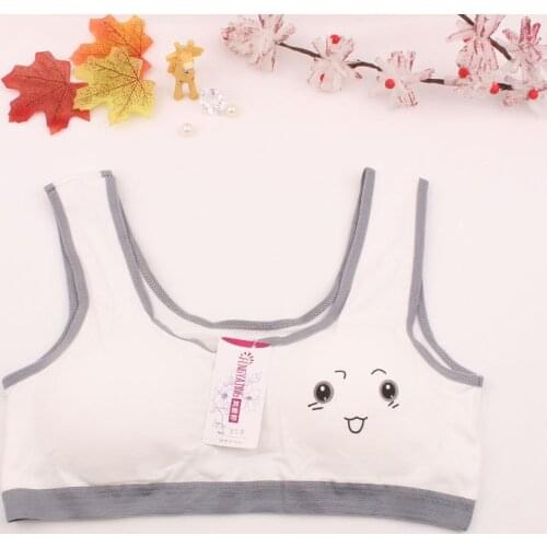 10Pc/lot Young Girls Training Bra Teenage Sport Puberty Girl Underwear Fitness Bra 8-16Year Small Breast Bra