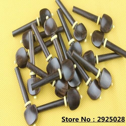 30 pcs undyed ebony violin pegs 4/4 full size tuning pegs violin parts Free Shipping