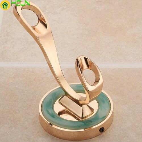 4pcs European-style clothes hook jade hooks bedroom bathroom bathroom wall hooks small hooks bearing 50kg