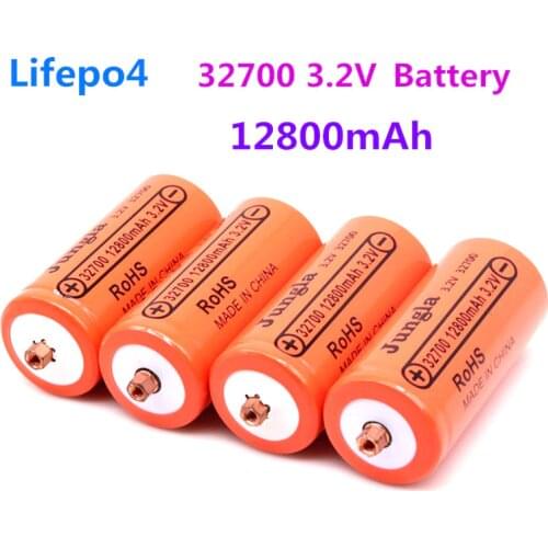 4PCS 100% Original 32700 12800mAh 3.2V lifepo4 Rechargeable Battery Professional Lithium Iron Phosphate Power Battery with screw