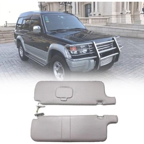 Car Sunshield Sunvisor with Mirror Interior Sun Visor for Mitsubishi Shogun Montero Pajero V31 V32 V33 MR734777 MR734789