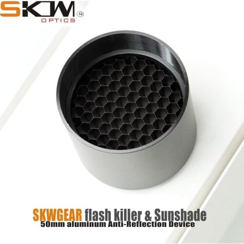 Free shipping SKWoptics SKWgear Honeycomb Anti-Reflective Device aluminum Rifle scope flash killer 2 inch sunshade