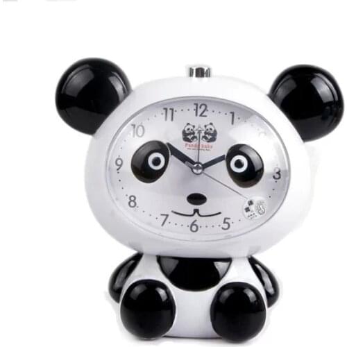 Music alarm Children Cartoon Panda Lovely Bedroom Silent Alarm Clocks Gifts For Student Home Decor Clock birthday present gift