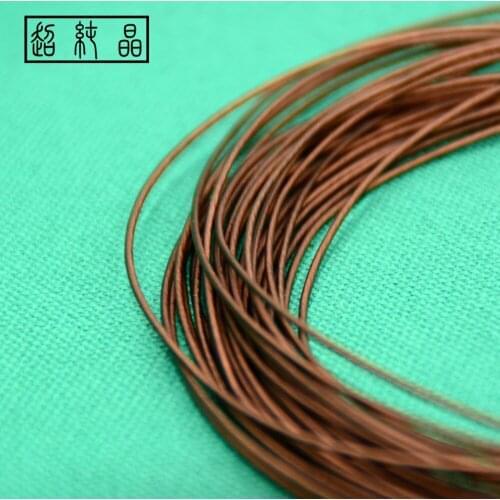 Diy 7Nocc pure copper earphone cable 24awg 60 core (OD:1.05MM) 6meters