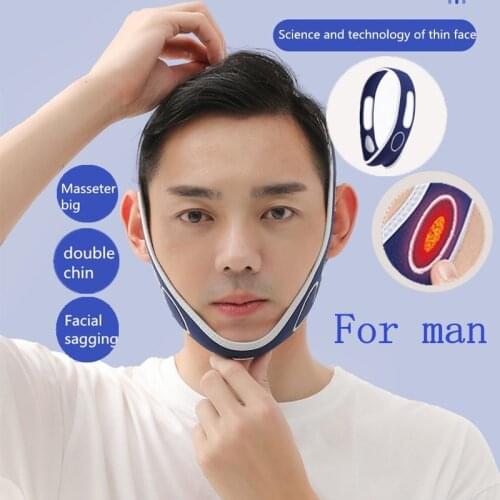 Elastic Face Slimming Durable Facial Face-lift Man V Face Chin Cheek Facial Massage Heat Up Thin Face Bandage