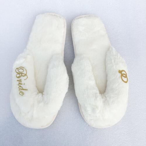 Custom wedding slippers bride slippers groom slippers personalised custom slippers gold glitter print shoes slippers