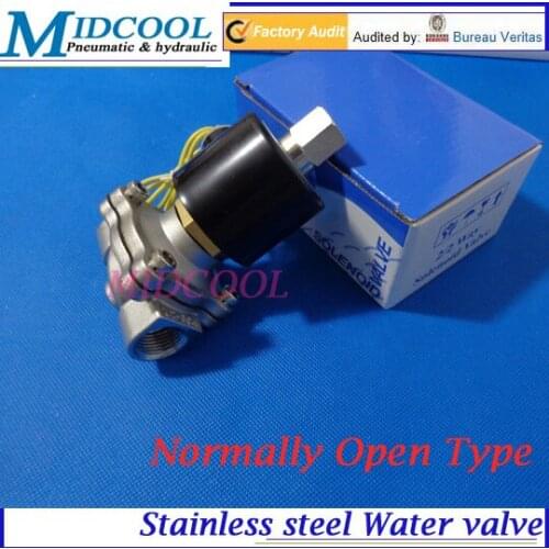 De agua valvula Normally Open Type 2-way 2S series ac220V 2S500-50 2" Stainless steel Solenoid Valve for air water oil