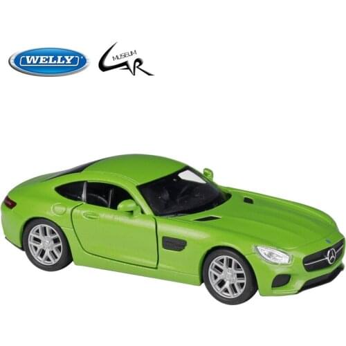WELLY 1:36 Model Car Simulation Alloy Metal Toy Car Childrens Toy Gift Collection Model Toy Gifts Mercedes- AMG GT