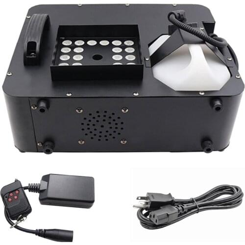 Powerful 1500W Led Fog Machine Remote Control Can Vertical Place Smoke Machine RGB Led Disco DJ Party Wedding Stage Performance