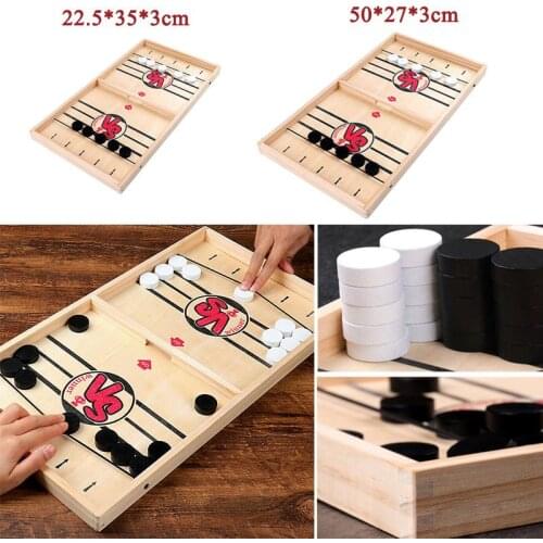 Table Hockey Game for Adult and Children Desktop Slingshot Board Game Toys Chess Play Desktop Fighting Party Family Games