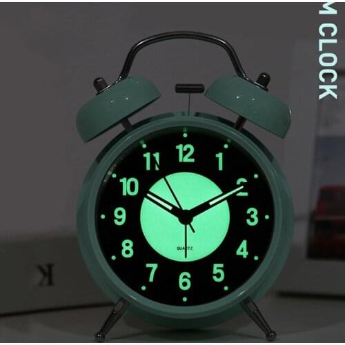 Night Light Small Alarm Clock Students with Bedside Children Nordic Bedroom Alarm Clock Personality Creative Oversize Sound