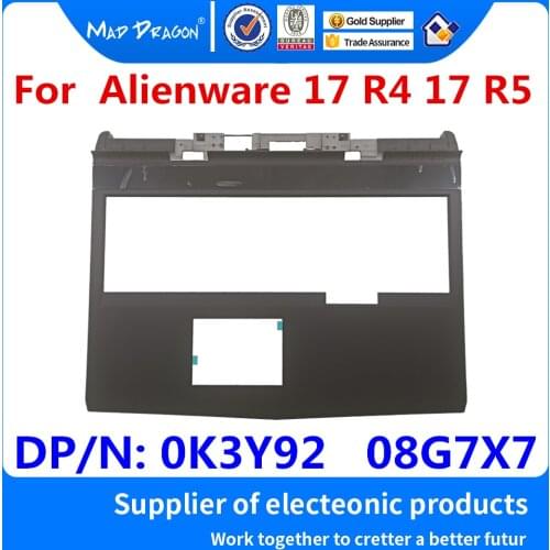 New original laptop Palmrest Top Cover Upper Case C shell For Dell Alienware 17 R4 17 R5 ALW17 R4 R5 - 0K3Y92 K3Y92 8G7X7 08G7X7