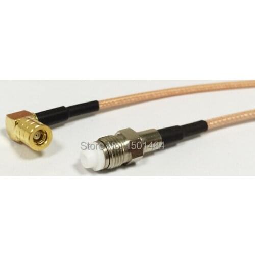 New SMB Female Jack Right Angle Switch FME Female pigtail cable RG316 Wholesale Fast Ship 15CM 6"Adapter