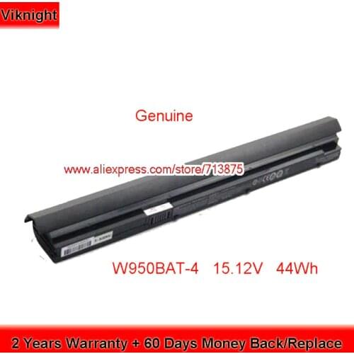 Genuine Clevo 6-87-W97KS-42L 6-87-W97KS-42L1 6-87-W95KS-42L1 W950BAT-4 Battery for Clevo W940JU W950AU W970TUQ 15.12V 44Wh
