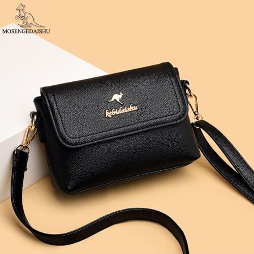 Casual Solid Color FLAP Bags New Fashion Letter Designer Ladies Shoulder Bag High Quality Leather Messenger Bags Travel Bag Sac