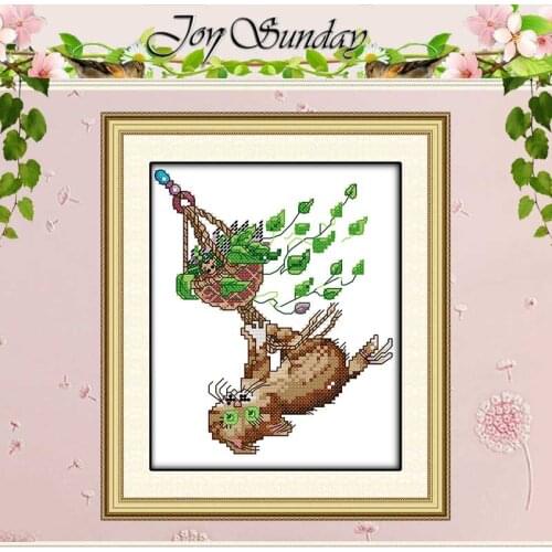 Adventure Kitten Patterns Counted Cross Stitch 11CT 14CT Cross Stitch Set Wholesale Cross-stitch Kit Embroidery Needlework