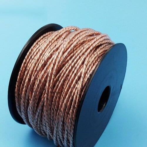 10m DIY Headphone cable 3.5mm 4 core 2mm single crystal copper cable Strands audio Earphone Maintenance Wire for headset