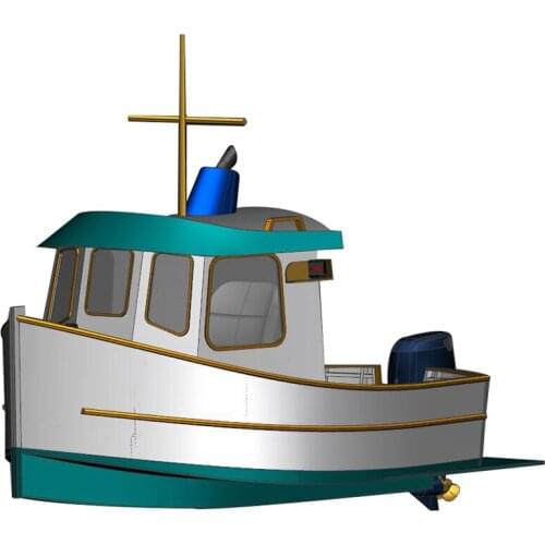 1/6 Family Cruise Ship M7 Private Yacht Model RC Remote Control Boat Assembly Kit