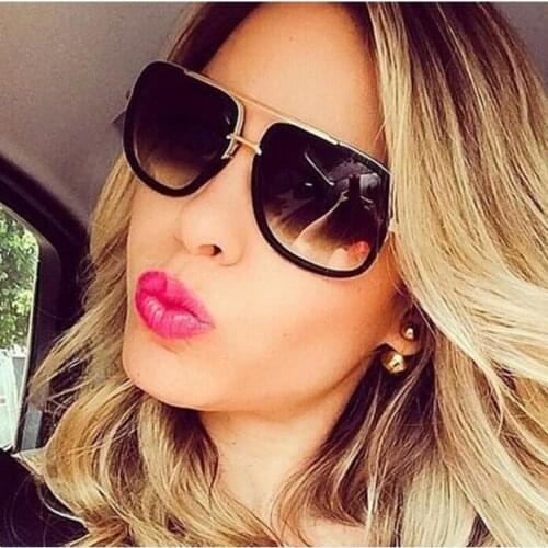 M17 Sunglasses Men Brand Designer Gold Frame Sunglasses Men Square Shaped Retro Male Women Eyewear De Sol Masculino