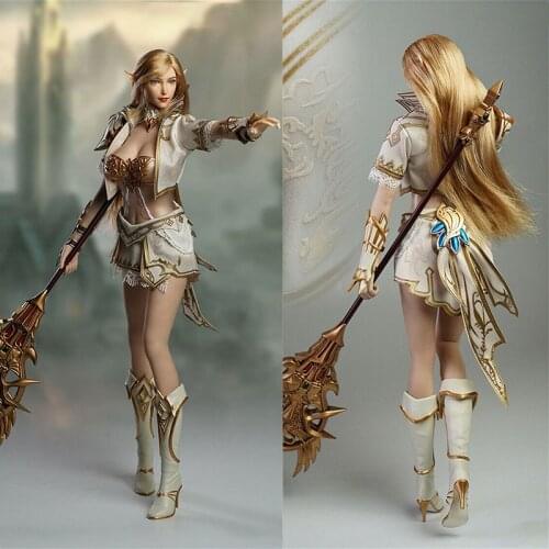 SUPER DUCK SET043 1/6 Female Fairy Elf Head Sculpt and Clothes Accessories Model Fit 12'' Action Figure Body