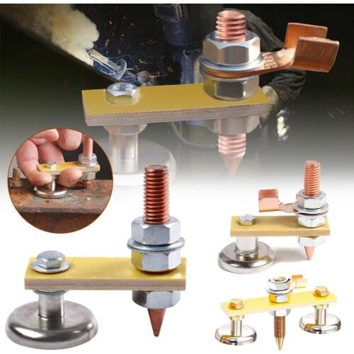 Welding Magnet Head Support Clamp Powerful Hold Magnetic Ground Clamp Welding Stability Holder Up To 3KG Optional Copper Tail