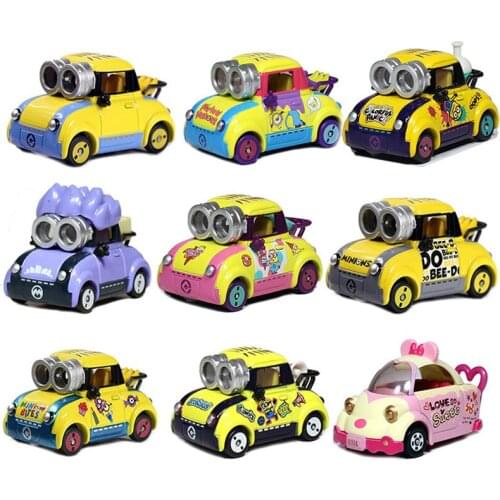 Takara Tomy Tomica Minions Alloy Car Model Despicable Me Cartoon Car Evil Kevin Childrens Toy Car Decoration Holiday Gift