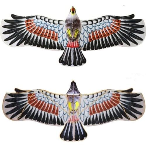 High quality free shipping 140cm Chinese traditional hand paint eagle kite can twin-tray with handle